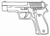 Sauer P226 sketch template