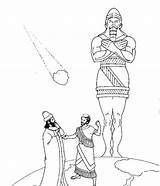 Coloring King Pages Nebuchadnezzar Statue Dream Daniel Printable Interprets Meteor Activities Bible Kids Template Sun Babylon Nebuchadnezzars Fiery Furnace Children sketch template