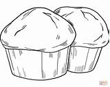 Printable Muffins Supercoloring sketch template