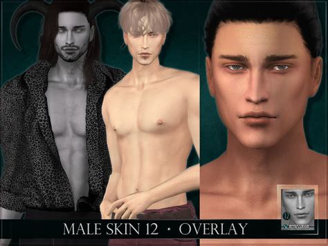 sims  male skin  overlay  remussirion male skin  overlay
