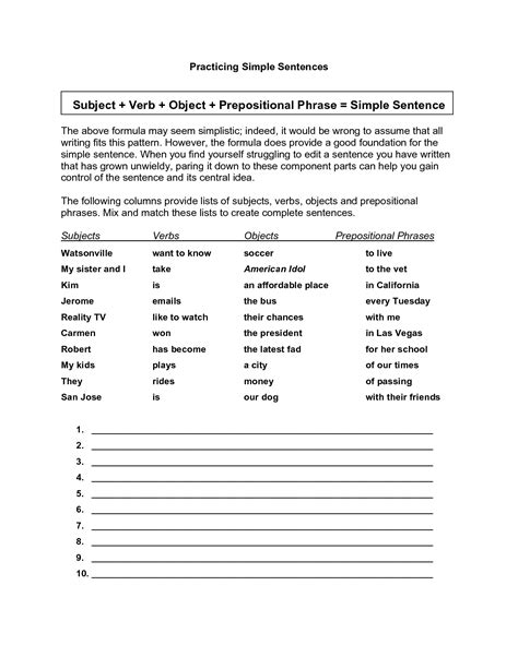 images  subject word agreement worksheet subject verb