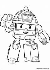 Poli Robocar Mewarnai Kolorowanki Robot Tayo Tobot Darmowe Caserne Wydruku Pompier Camion équipe Dzieci Berlatih sketch template