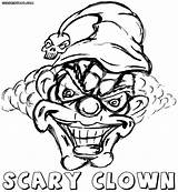 Clown Clowns Bozo Coloringideas sketch template