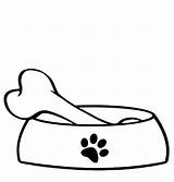 Dog Bowl Clipart Bone Coloring Food Drawing Bowls Clip Pages Printable Dish Clipartmag Cliparts Wikiclipart sketch template