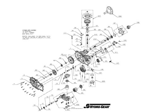 hydro gear zt  parts diagram  logic