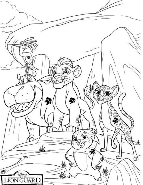 lion guard fuli coloring pages printable coloring pages