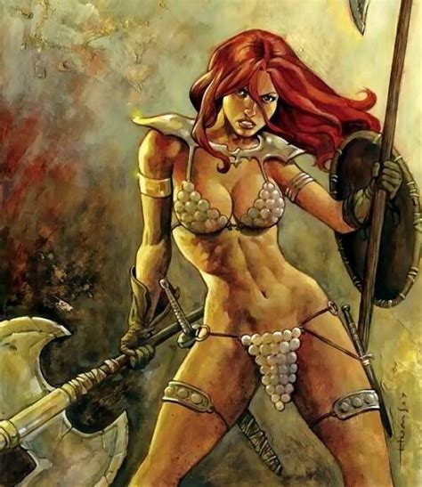 Red Sonja By I Don T Know Red Sonja Comic Books Art