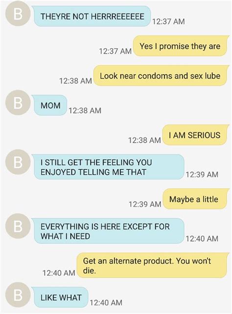 Period Themed Text Messages Between Mother And Daughter Destroy