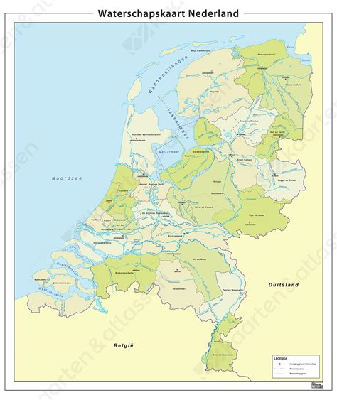 waterschapskaart van nederland  kaarten en atlassennl