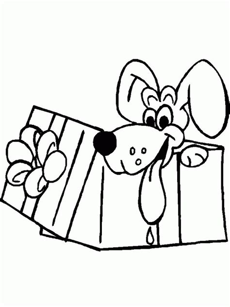 christmas puppy coloring pages coloring home