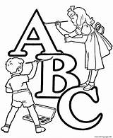 Coloring Pages Alphabet Printable Abc Print Color Book Gif sketch template