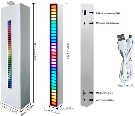 rgb  sound controlled light led factory direct
