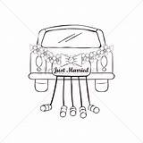 Married Just Car Drawing Getdrawings sketch template