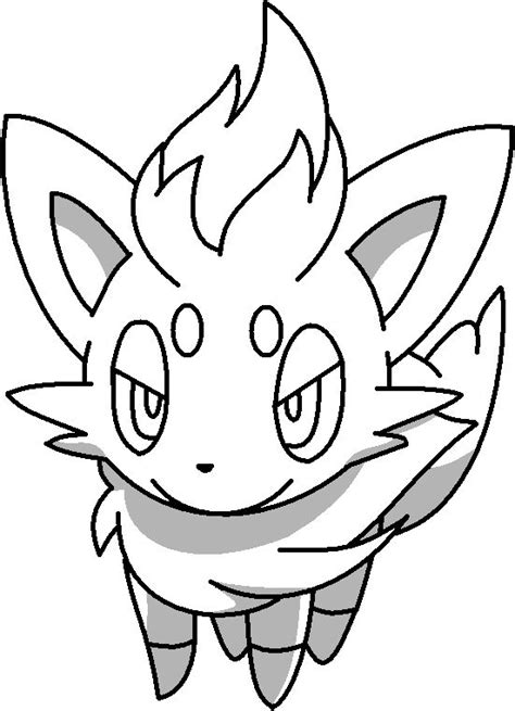 zorua outline  mothergarchomp  deviantart