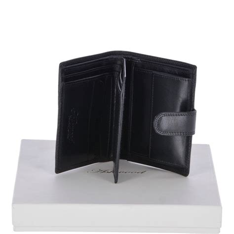 mens leather wallet black  vt ashwood wallets