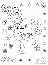 Tweety Coloring Cartoon Pages Color Character Printable Characters Sheet Kids Sheets Print sketch template