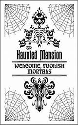 Mansion Disneyland Foolish Mortals Scrapbook Disneys Divyajanani sketch template