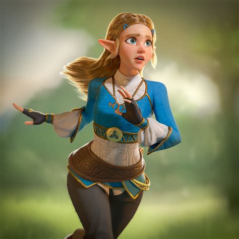 Zelda Botw Fanart By Netic Fan Art 3d Cgsociety