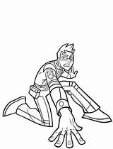 Rox Rick Knee Coloring Pages His sketch template