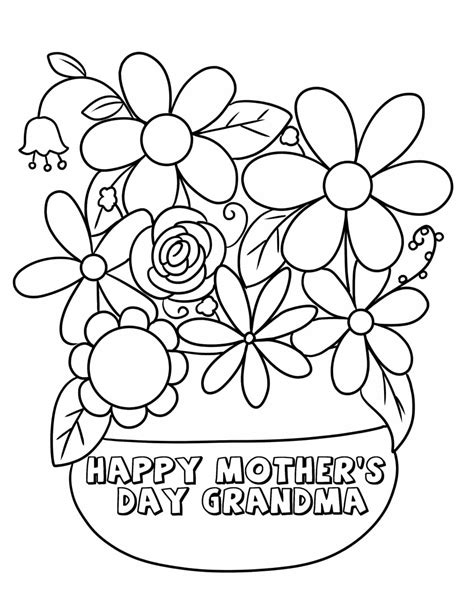 printable mothers day card  grandma printable word searches