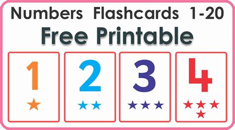 number flashcards     printable montessoriseries