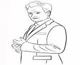 Coloring Pages Celebrity Obrien Conan sketch template