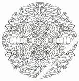 Coloring Adult Emerlye Mandala Arts Pages Cynthia Insects Book Part sketch template