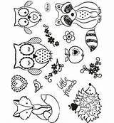 Plastique Dessin Dingue Fou Coloriage Shrinky Dink Renard Colorier Automne Hibou Tampon Chouette Coloriages Tampons Bullet Créatif Viva Kerglaz sketch template