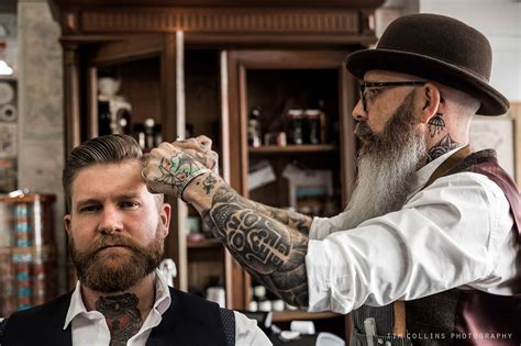 gentleman rogues club barbershop  behance beard barber barber man