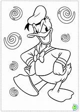 Donald Dinokids Coloring Duck Disney Close sketch template