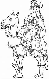 Reyes Magos Baltasar Navidad Mago Camello Mages Menudospeques Magi Matthew Cristianos Laminas Coloriages sketch template