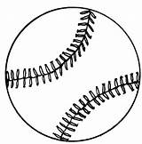 Softball Coloring Pages Baseball Color Printable Cliparts Mitt Sheet Stencil sketch template