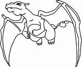 Charizard Ausmalbilder Pokémon Drucken Malvorlagen Fliegendes sketch template