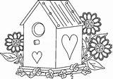 Casette Uccellini Birdhouse Stampa sketch template