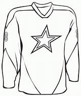Coloring Pages Jersey Printable Sport Hockey Colouring Jerseys Sports Library Clipart sketch template