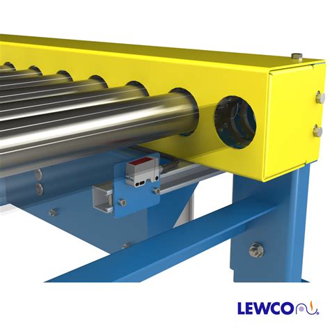 chain driven  roller conveyor  bottom mounted sensor  unistrut lewco conveyors