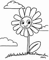 Coloring Flower Kids Pages Anime Sheets Face Emotions Printable Sunflower Drawings Smiling Flowers Drawing Color Children Line Clipart Cliparts Activity sketch template