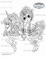 Besties Magical Digi Tm Enchanted Unicorn Stamp Instant Dolls sketch template