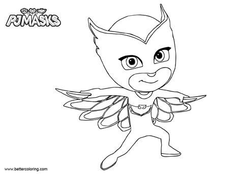 owlette  pj masks coloring pages  printable coloring pages