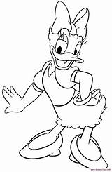Daisy Duck Coloring Pages Disney Drawing Drawings Kids Print Clipart Mouse Mickey Gif Color Sheets Cute Minnie Printable Coloring3 Silhouette sketch template