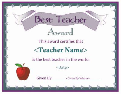 teacher certificate teacher certification certificate templates