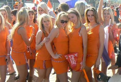 Dutch Fans Orange Mini Dress Female Tops Designs
