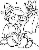 Pinocchio Fairy sketch template