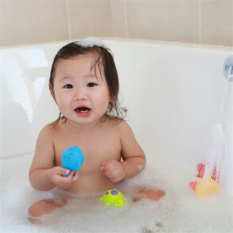 floating friends bath fun and storage set fully sealed playgro