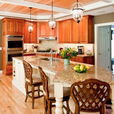 odd shaped island design ideas pictures remodel  decor kitchen layouts  island