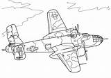 Coloring Pages War Plane Print sketch template