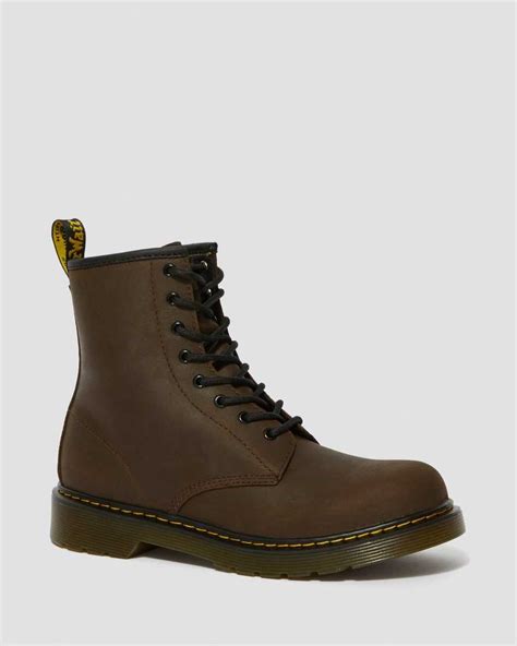 youth  faux fur lined lace  boots dr martens