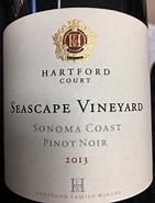 Image result for Hartford Hartford Court Pinot Noir Seascape. Size: 141 x 185. Source: www.cellartracker.com