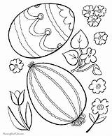 Easter Pages Coloring Print Flower Flowers sketch template