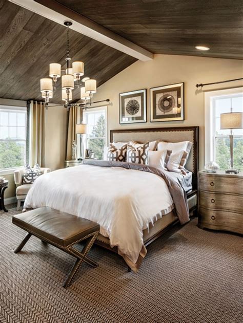 wood textured bedroom interior design  warm neutral colors